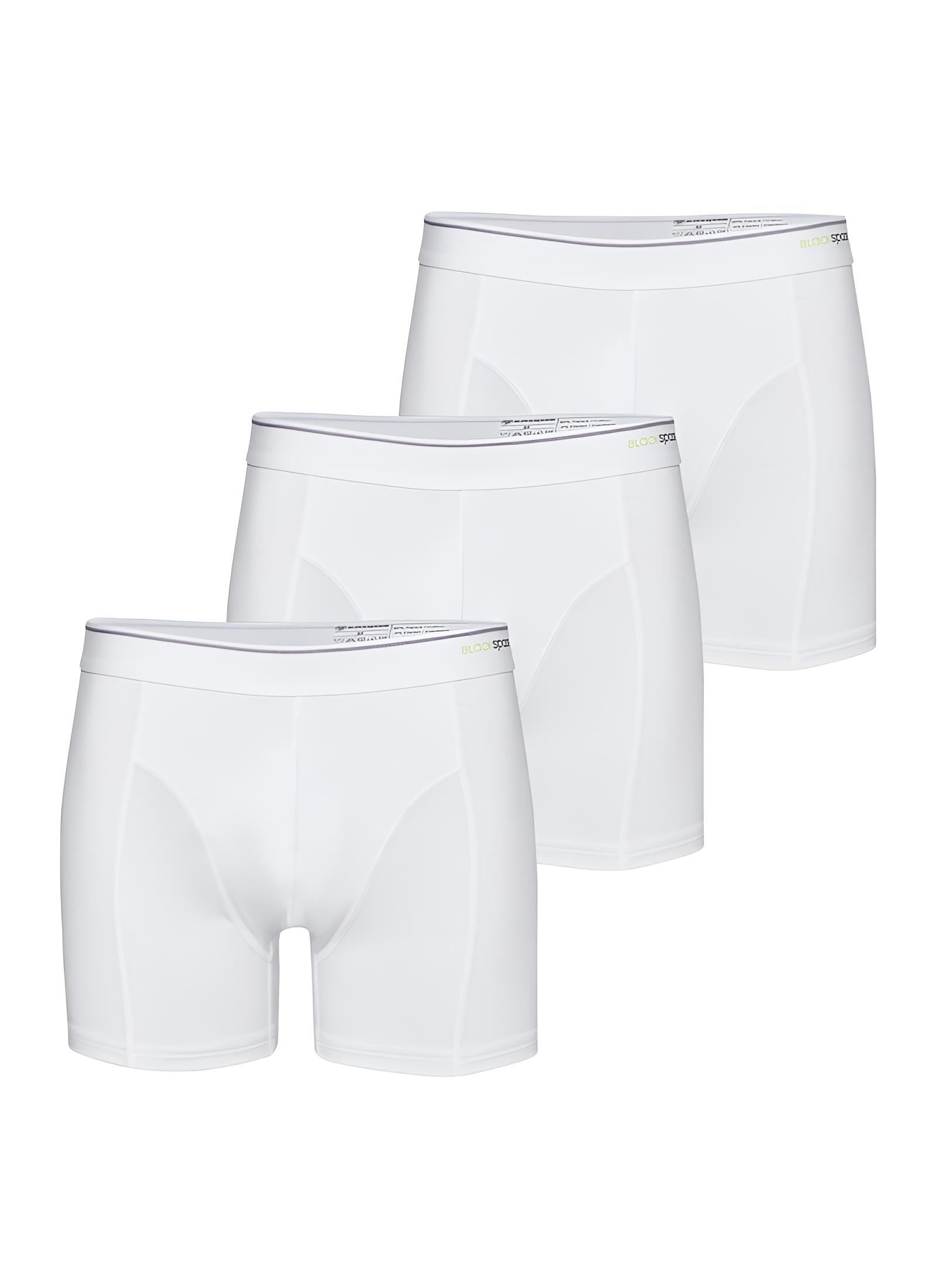 Blackspade Erkek Beyaz Boxer Pamuklu 3lü Paket 9673