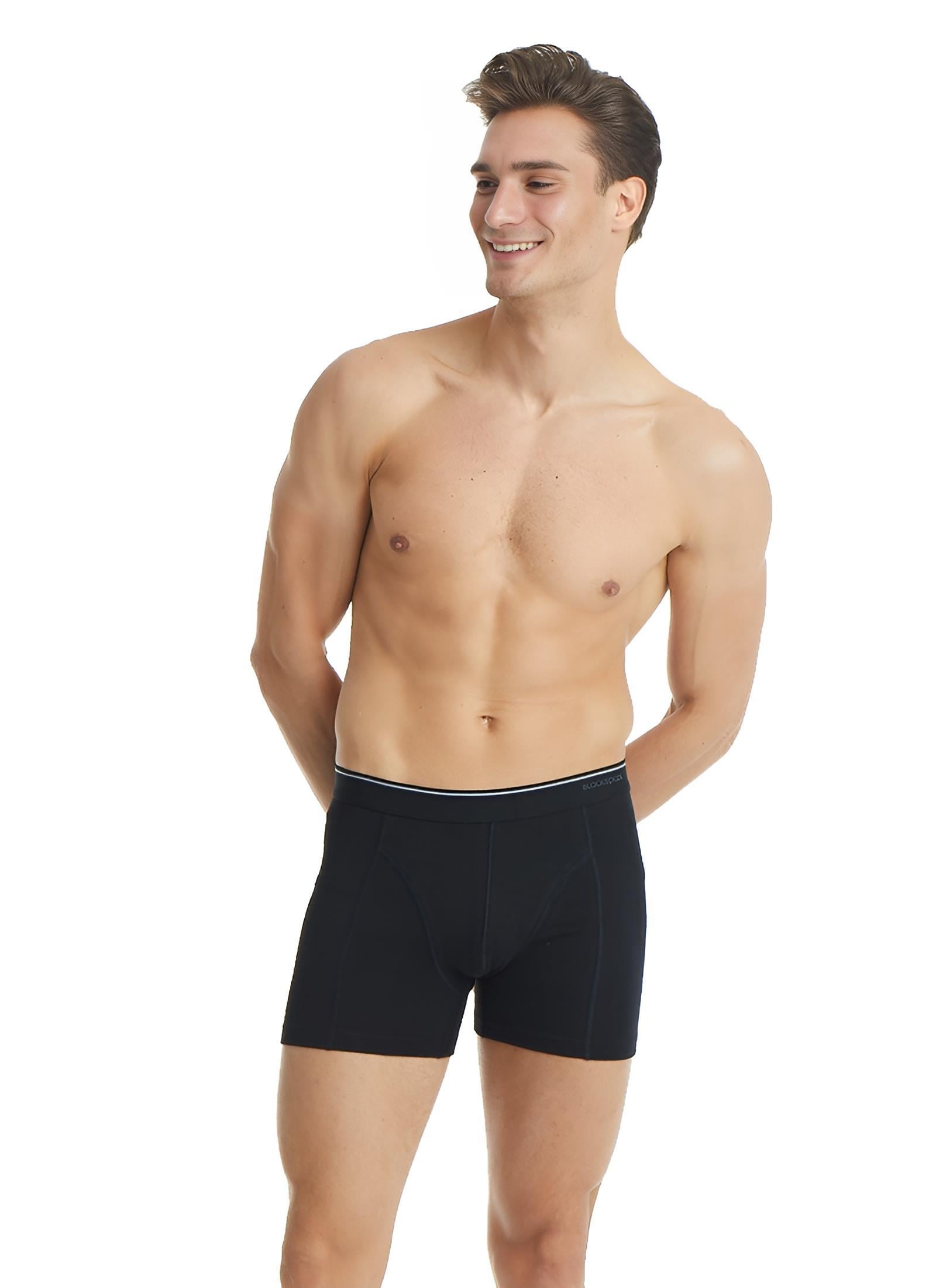 Blackspade Erkek Siyah Boxer Pamuklu 3lü Paket 9673