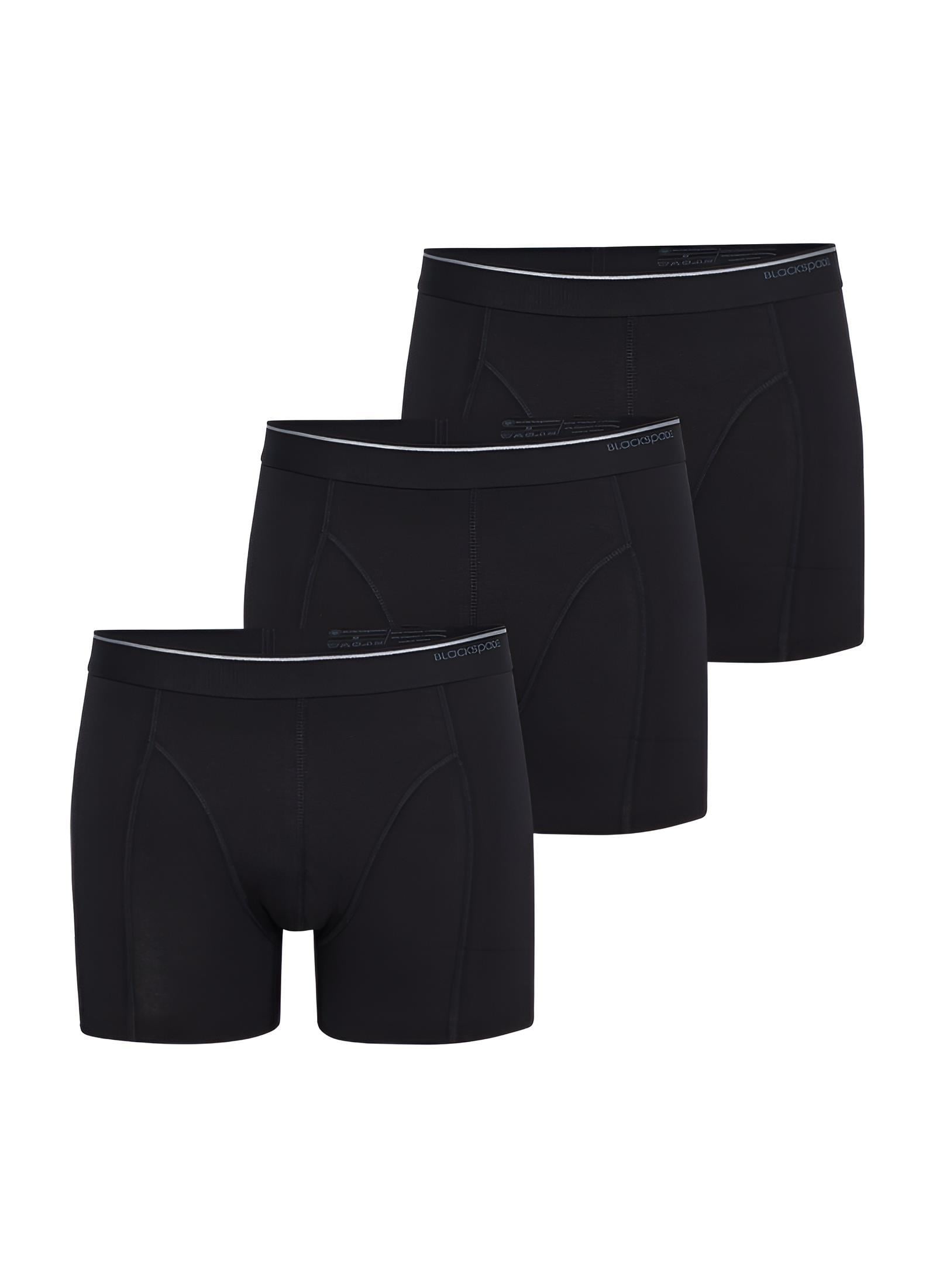 Blackspade Erkek Siyah Boxer Pamuklu 3lü Paket 9673