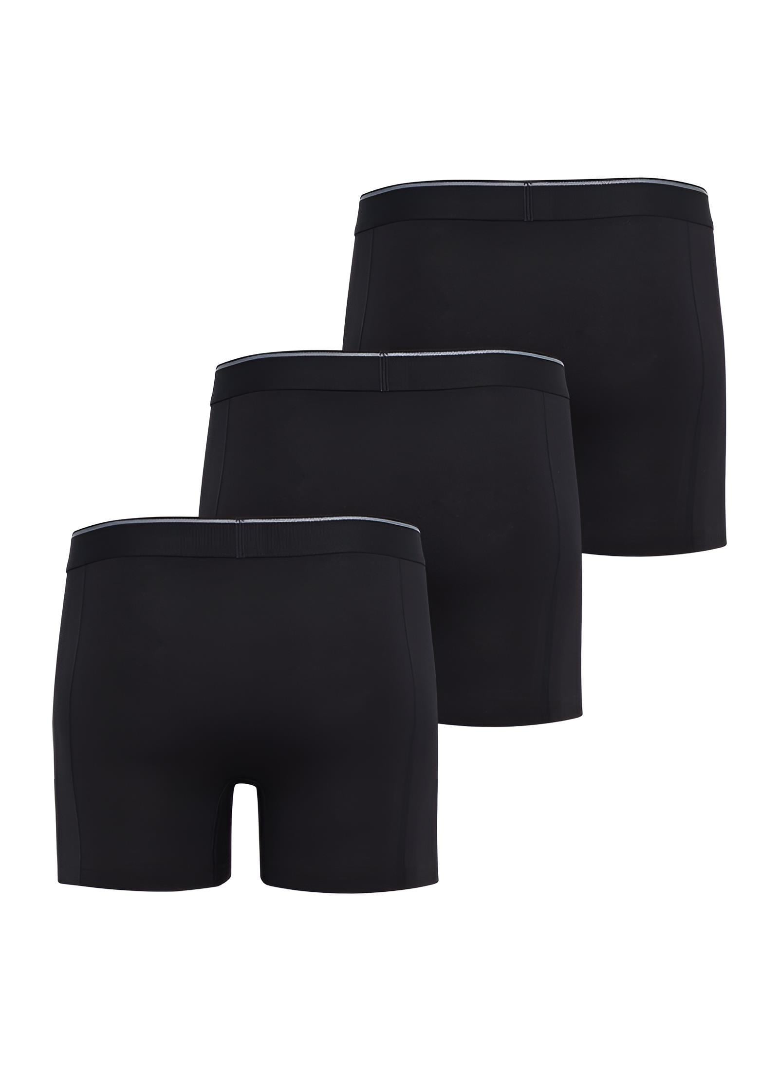 Blackspade Erkek Siyah Boxer Pamuklu 3lü Paket 9673