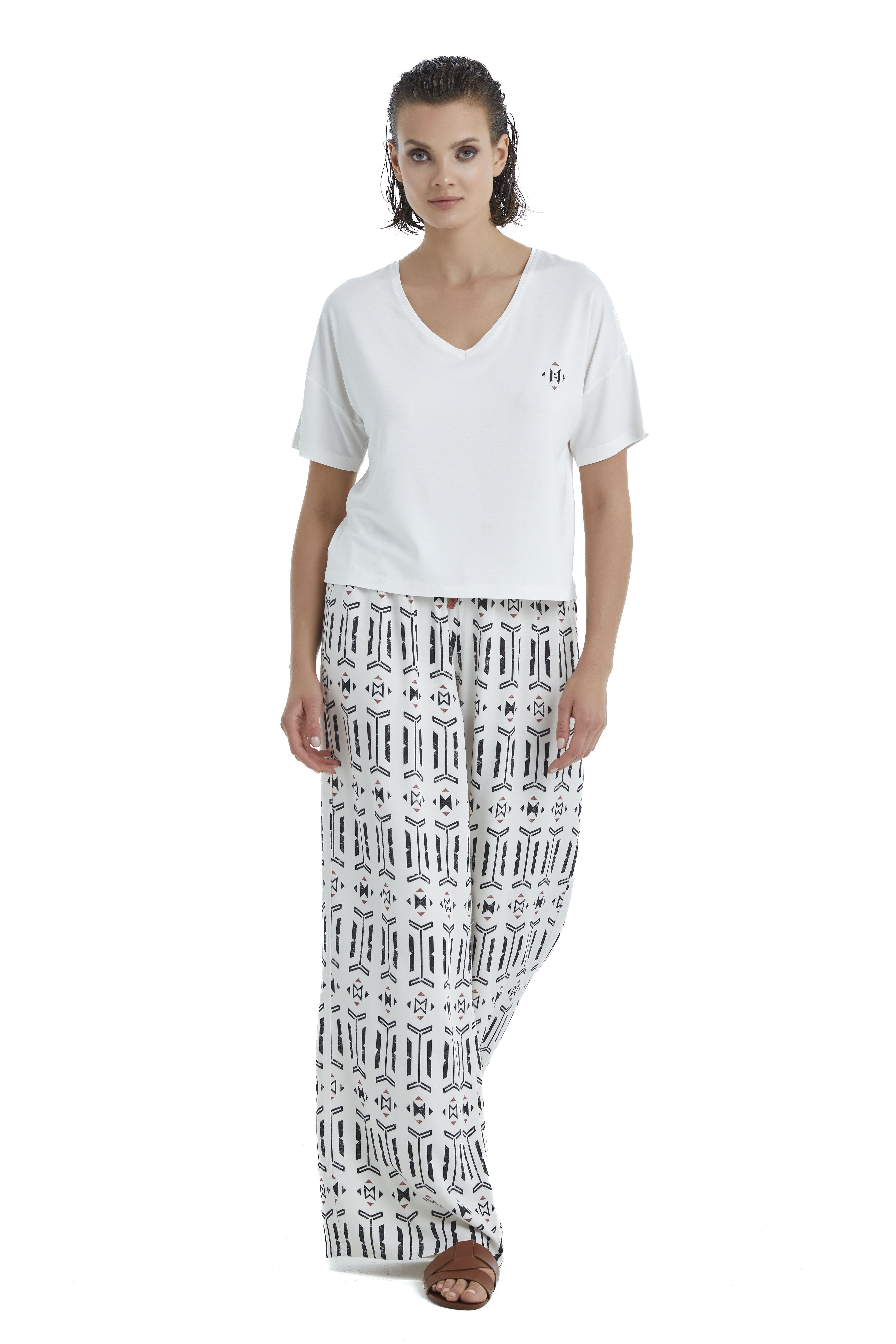 Blackspade Kadın Beyaz Pantolon 51389 