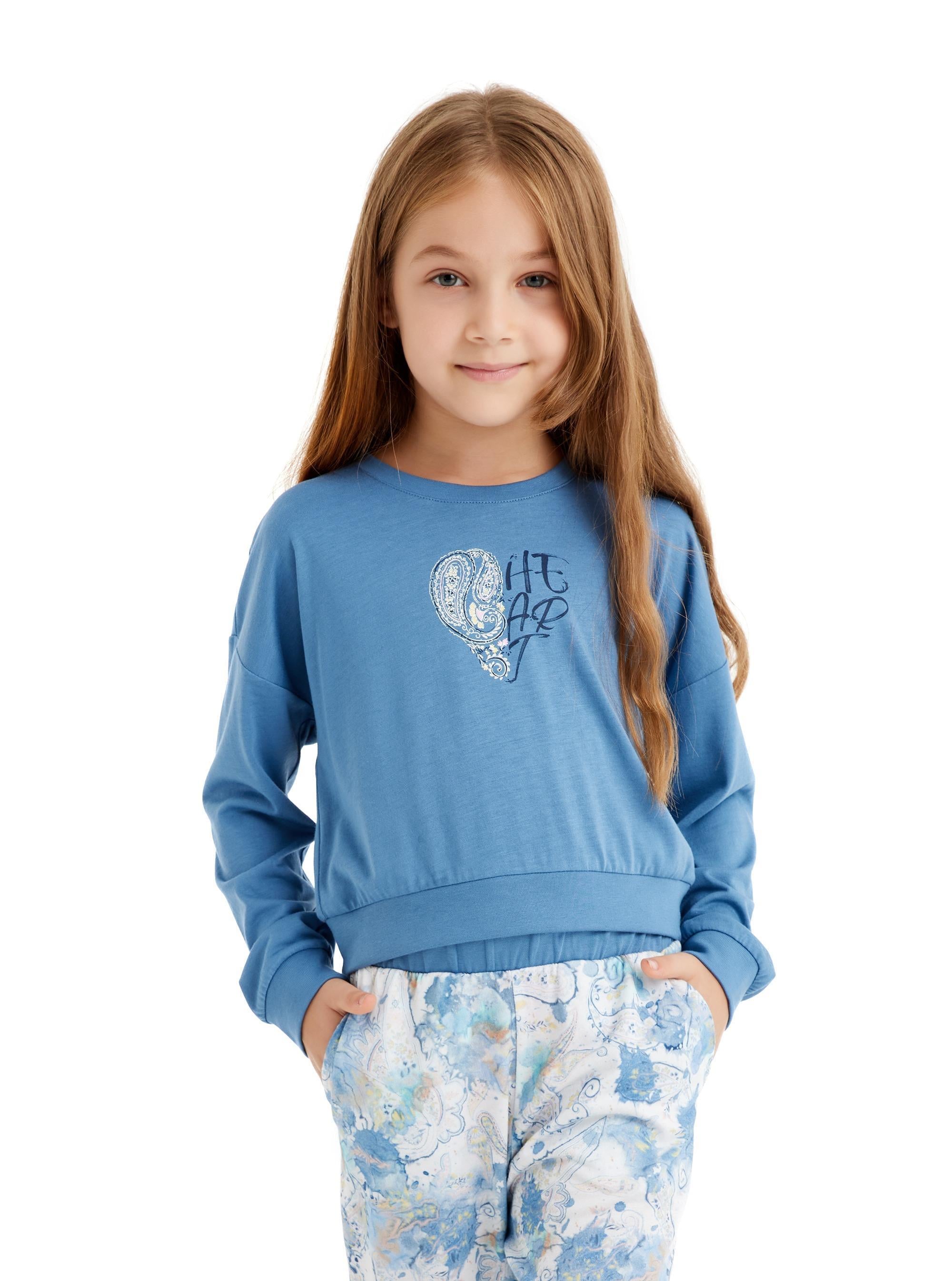 Blackspade Kız Çocuk Mavi Pijama Takımı 51638