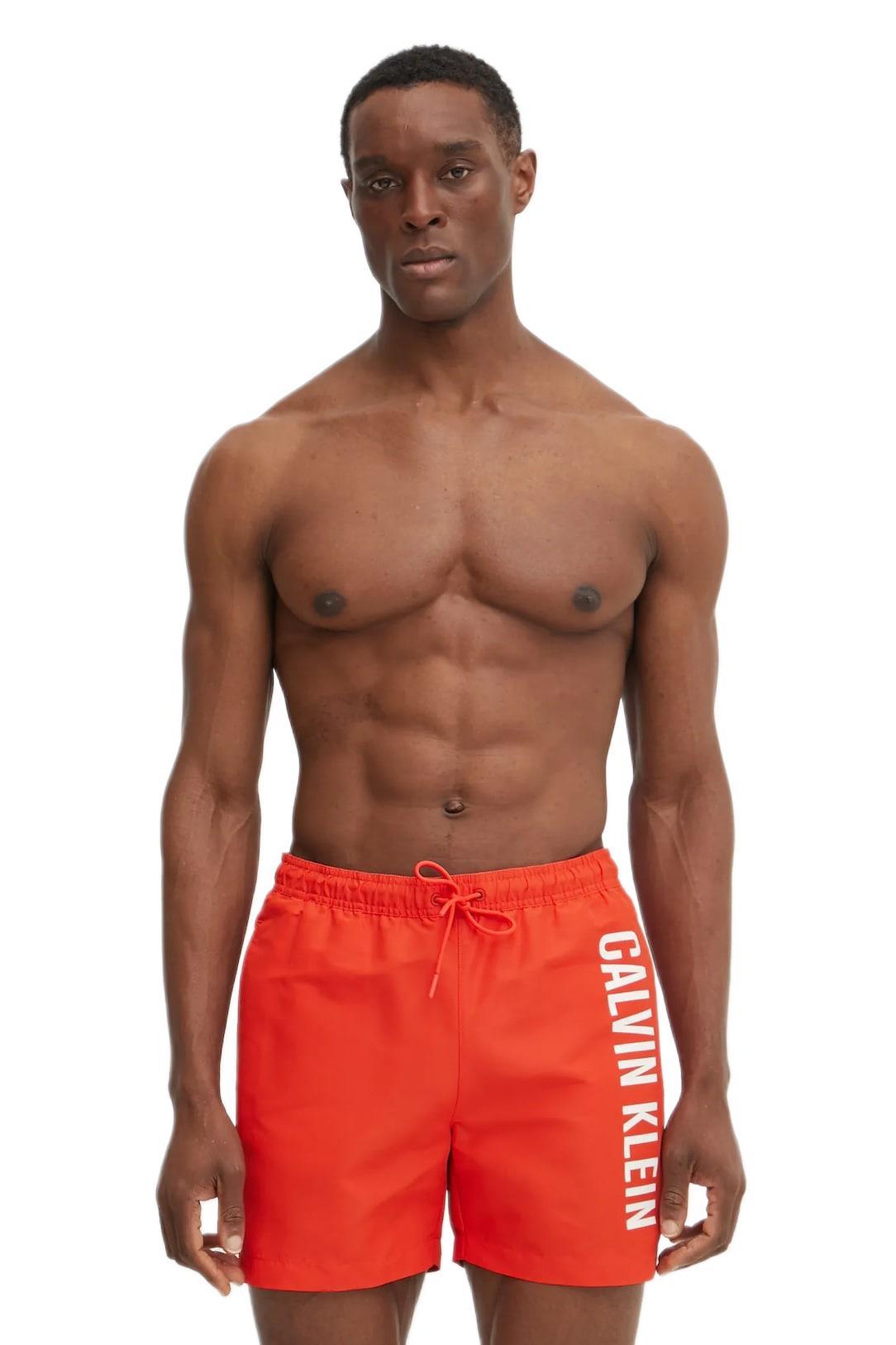 Calvin Klein Erkek Kırmızı Deniz Şort KM0KM01092