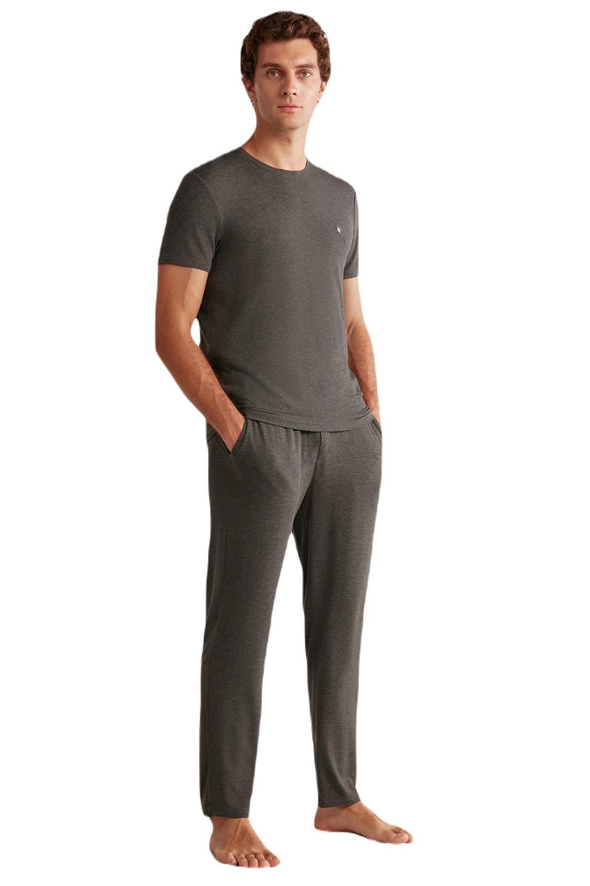 First Touch Erkek Antrasit Pijama Takımı 409