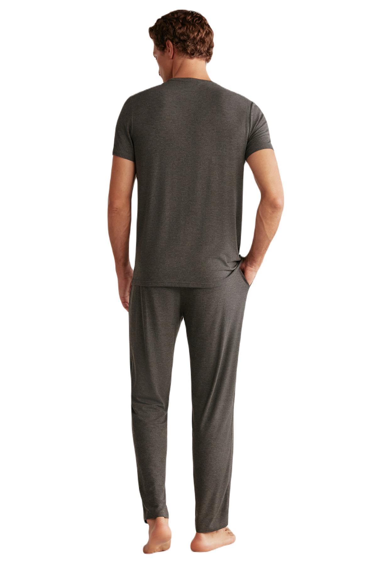 First Touch Erkek Antrasit Pijama Takımı 409