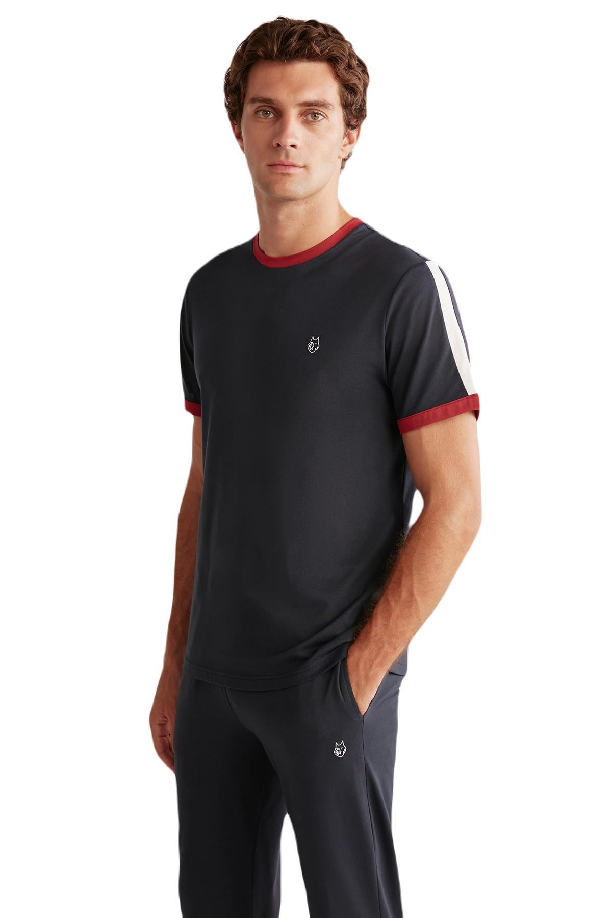 First Touch Erkek Lacivert Pijama Takımı 401