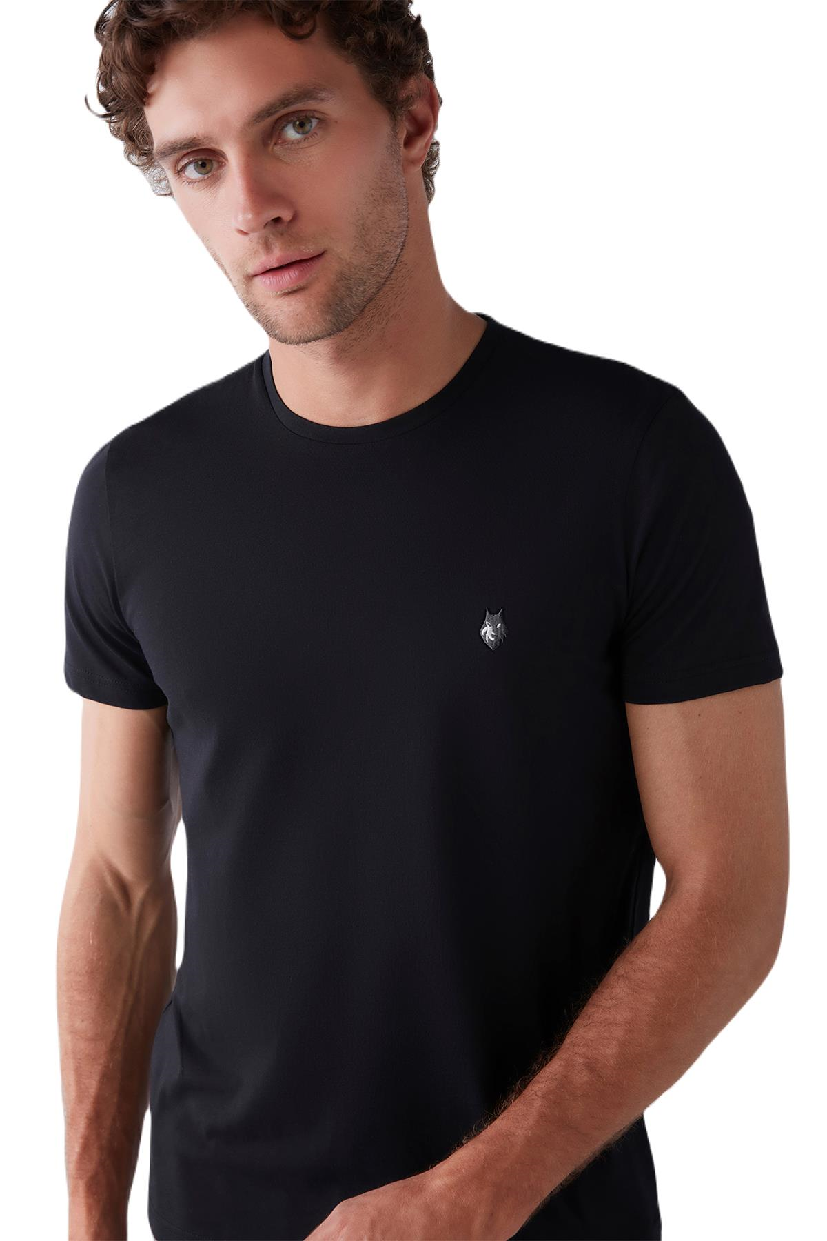 First Touch Erkek Siyah T-Shirt