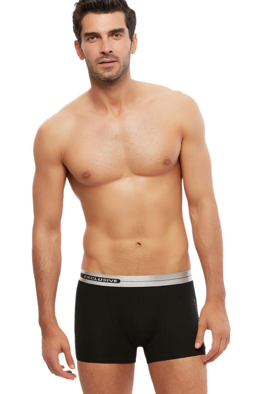 Kom Erkek Siyah Conan Silver Boxer