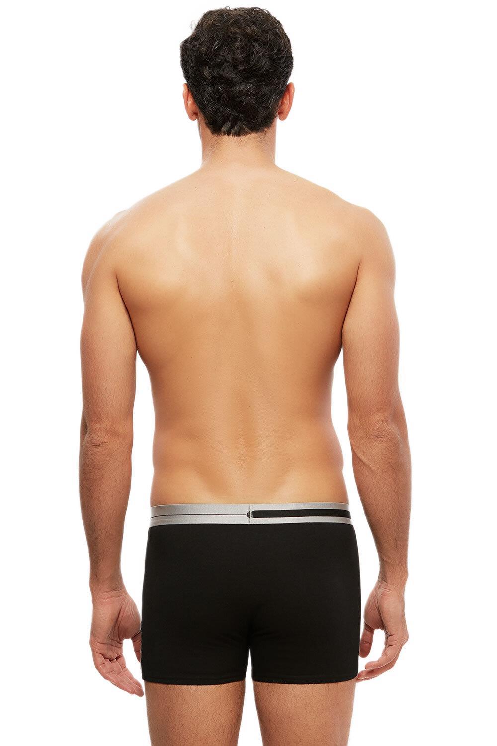 Kom Erkek Siyah Conan Silver Boxer