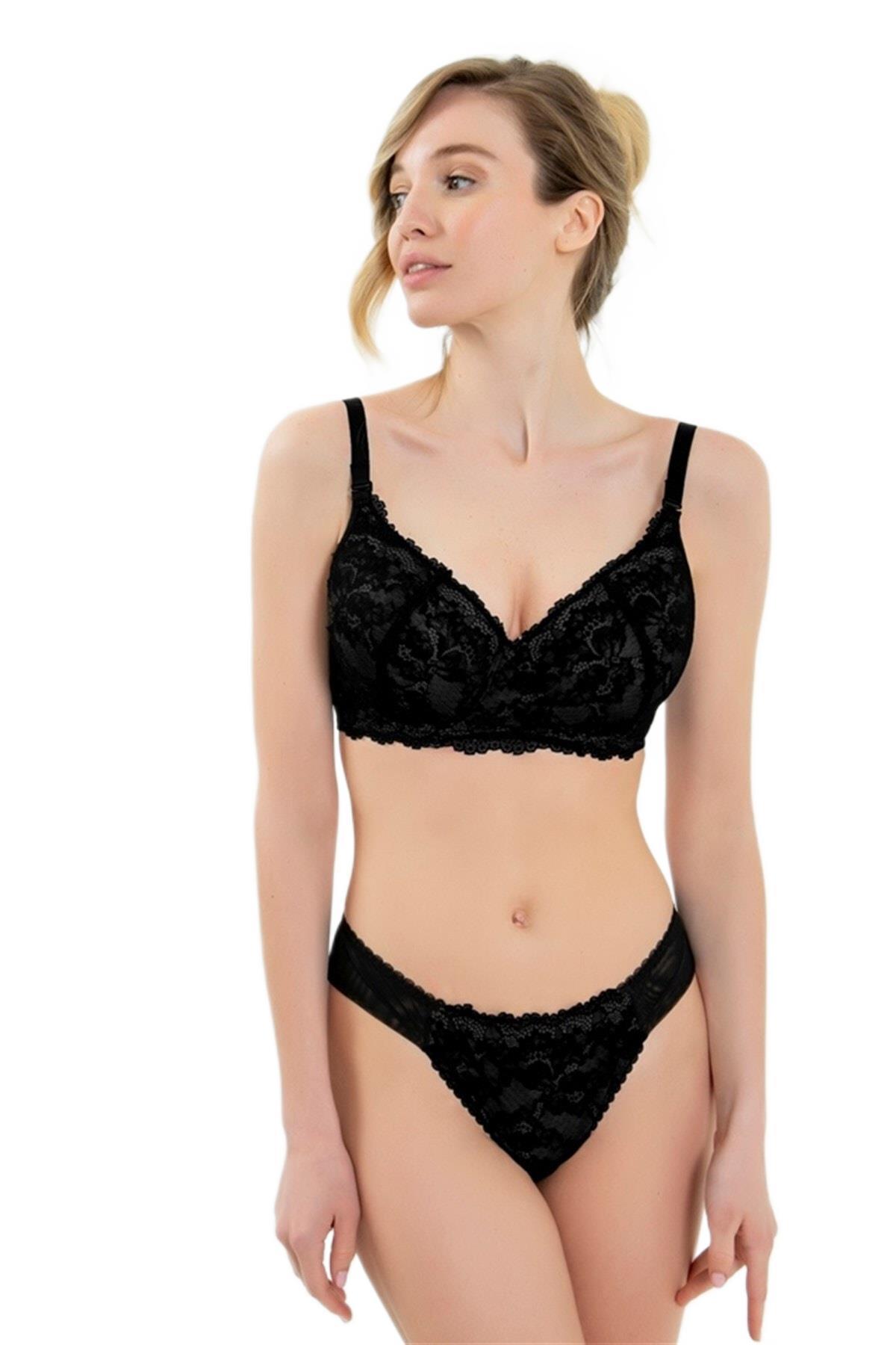 Magic Form Tüm Dantelli İnce Süngerli Büyük Beden Toparlayıcı Sütyen 5911