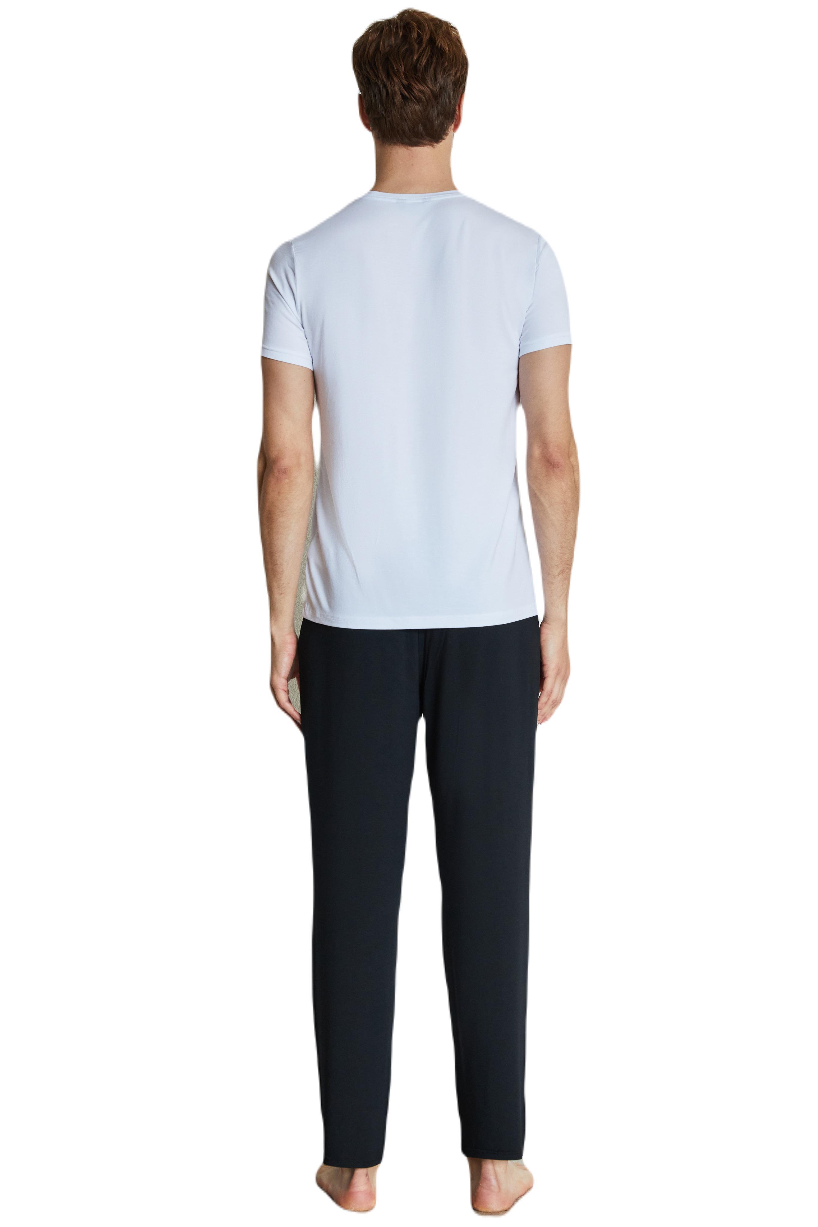 Nautica Erkek Beyaz Modal Uyku T-Shirt 