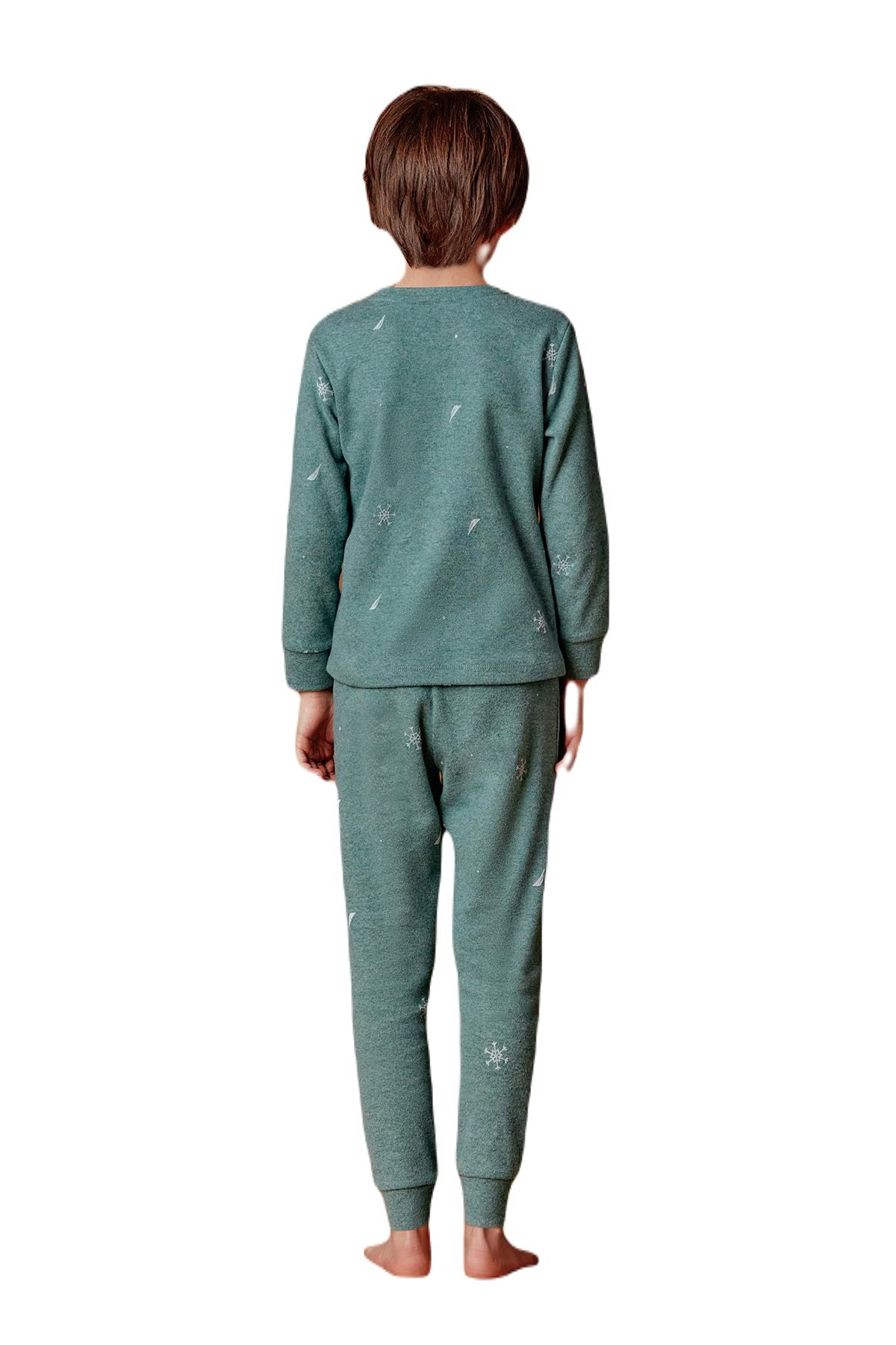 Nautica Erkek Çocuk Yeşil Pijama Takım B634