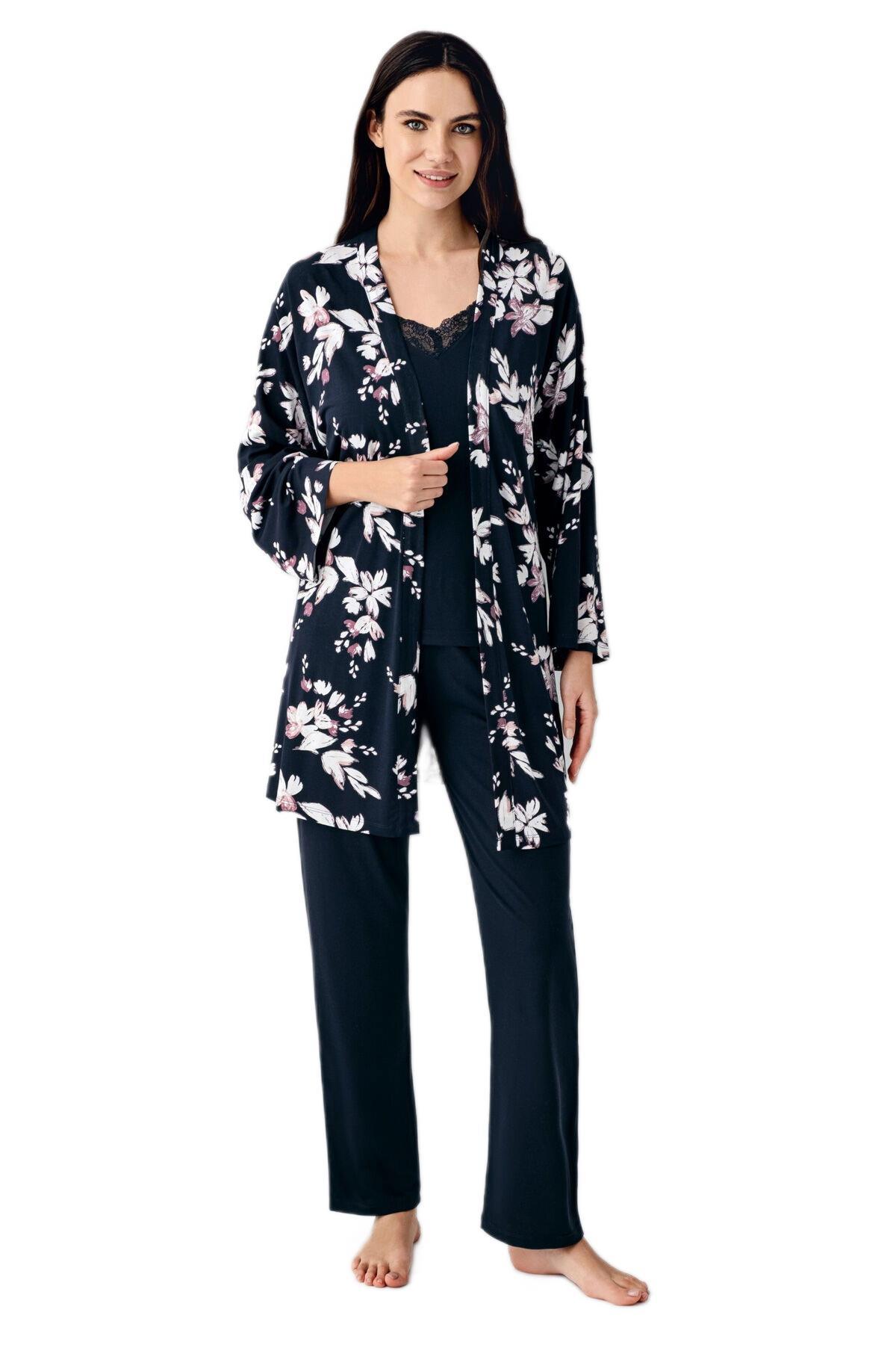 Pierre Cardin Kadın 3lü Pijama Takımı 9108