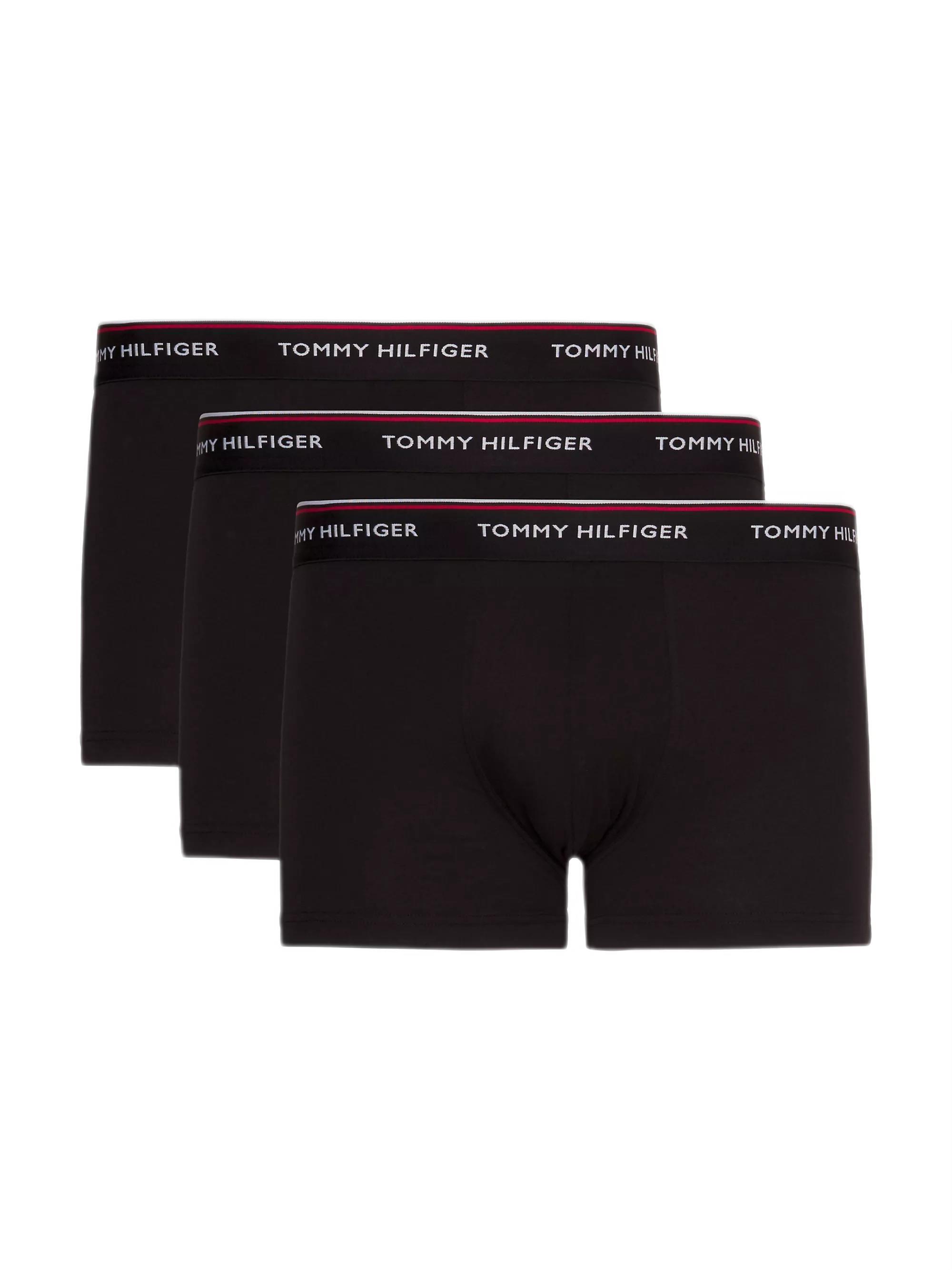 Tommy Hilfiger Erkek 3lü Low Rise Siyah Boxer Trunk 