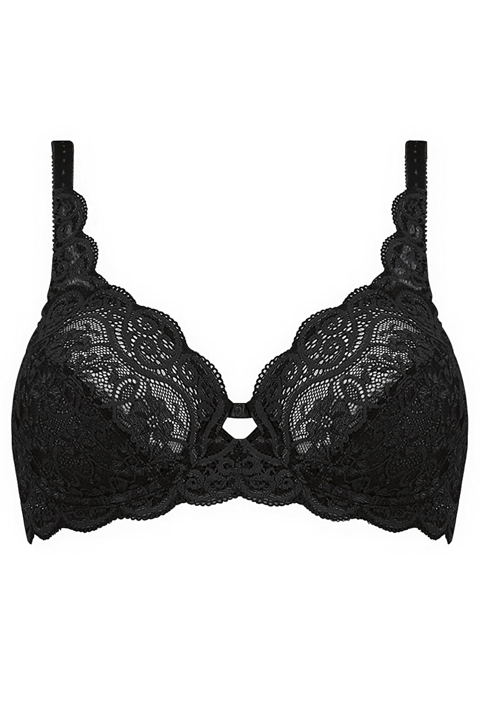 Triumph Amourette 300 W X Dantelli Balenli Siyah Sütyen 10166797