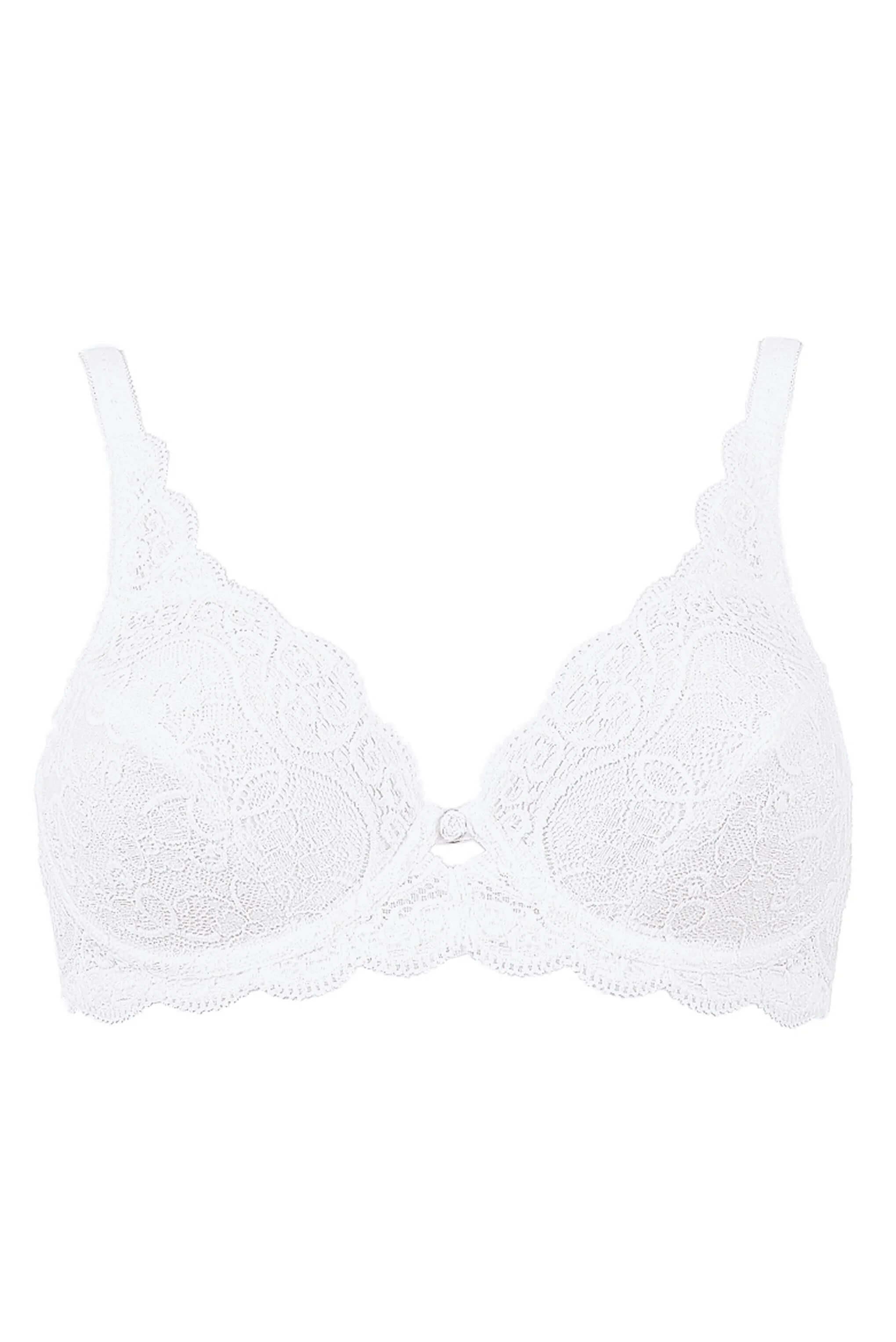 Triumph Amourette 300 W X Dantelli Balenli Beyaz Sütyen 10166797