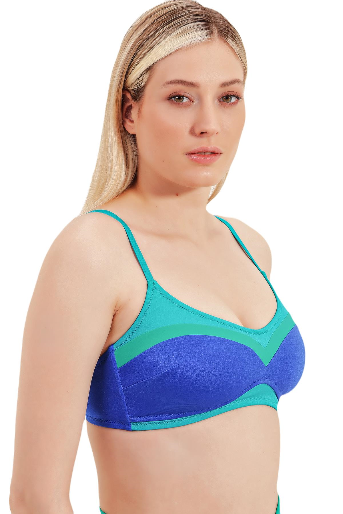Zeki Mavi Bikini Üst 