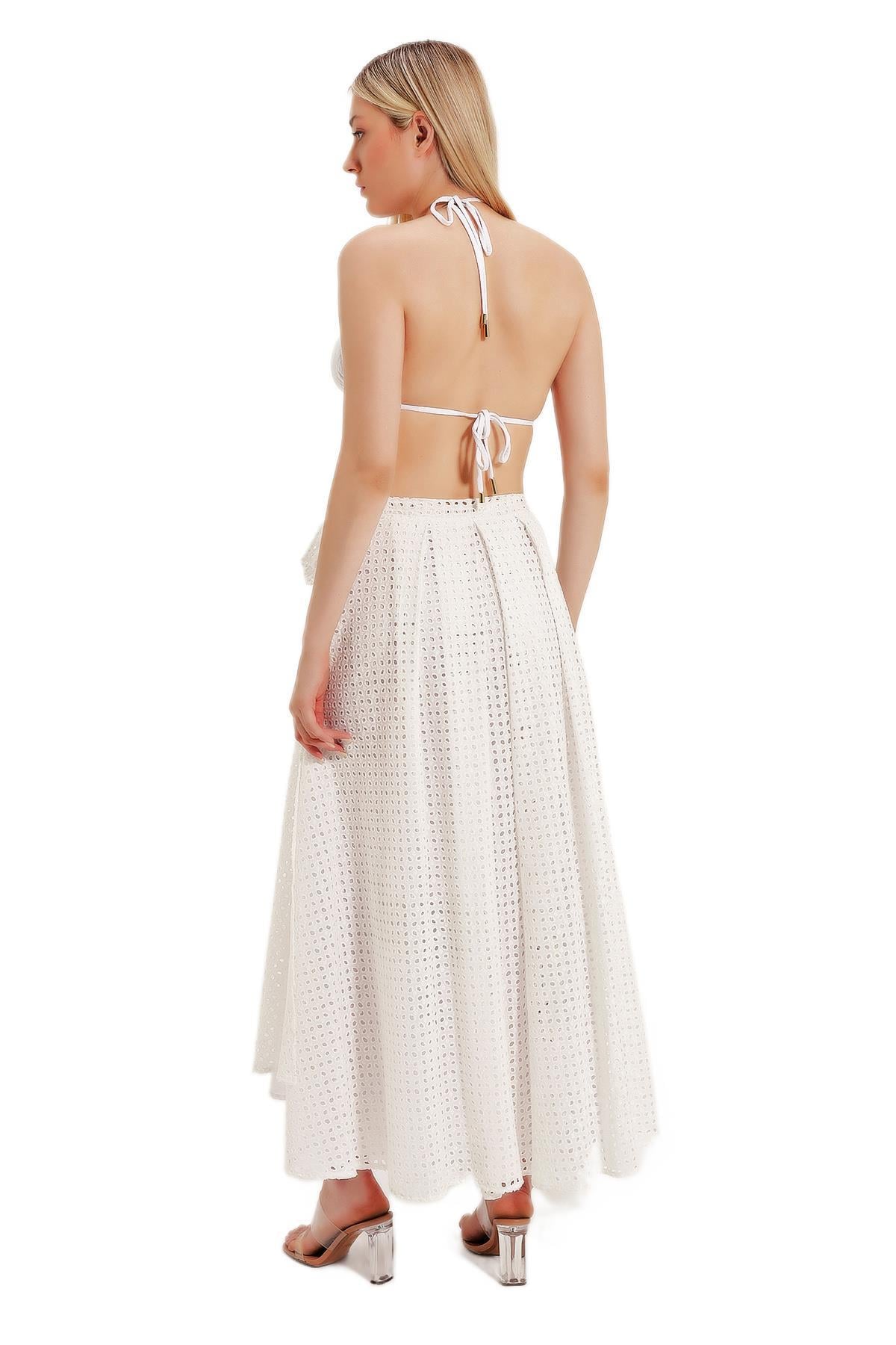 Zeki Uzun Beyaz Etek 