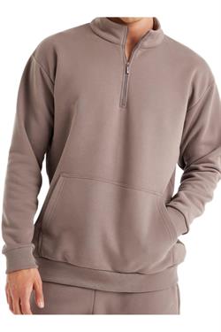 Blackspade Erkek Vizon Sweatshirt 40620