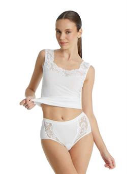 Blackspade Kadın Krem Büyük Beden Dantelli Slip Külot 1316