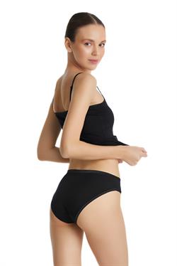 Blackspade Kadın Siyah Slip Aura Satin 1400