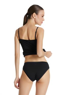 Blackspade Kadın Siyah Slip Aura Satin 1400