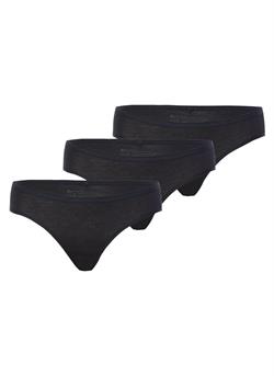 Blackspade Kadın Siyah Slip Külot 3lü Paket Essential 1575