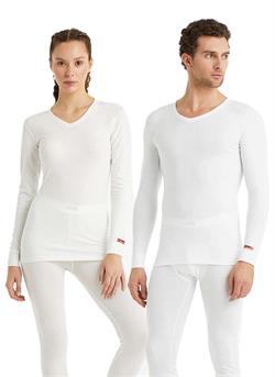 Blackspade Unisex Beyaz Termal Üst İçlik 2. Seviye 1257