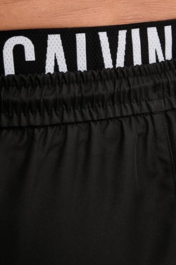 Calvin Klein Erkek Siyah Orta Boy Bağcıklı Deniz Şortu LV00N61015