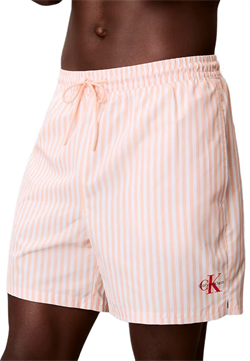 Calvin Klein Erkek Turuncu Orta Boy Bağcıklı Deniz Şortu LV00N61045