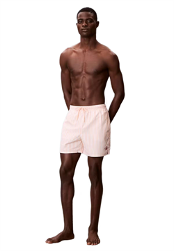 Calvin Klein Erkek Turuncu Orta Boy Bağcıklı Deniz Şortu LV00N61045
