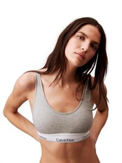 Calvin Klein Gri Logolu Elastik Bantlı Modern Bralet 000QF7586E