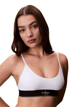 Calvin Klein Kadın Beyaz Desteksiz Bralet Sütyen LV00QF8814