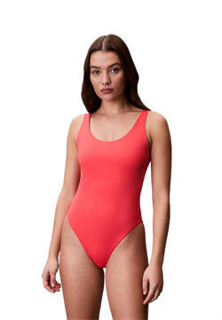 Calvin Klein Kadın Pembe Sırt Dekolteli Mayo LV00Q61205