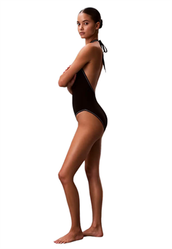 Calvin Klein Kadın Siyah Derin V Yaka Mayo LV00Q61216