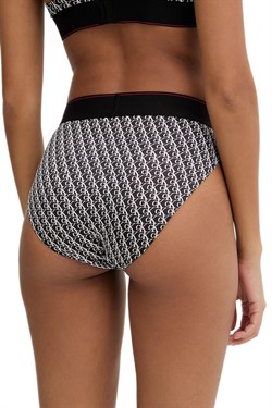 Calvin Klein Kadın Siyah Yüksek Bel Bikini Külot LV00QF8705