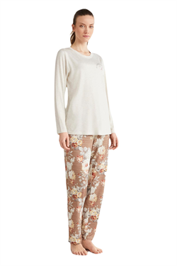 Catherines Kadın Bej Pijama Takım 2618