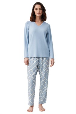 Catherines Kadın Mavi Pijama Takımı C2819