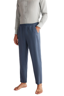 First Touch Erkek İndigo Keten Pantolon