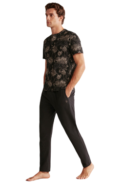 First Touch Erkek Siyah Pijama Takım