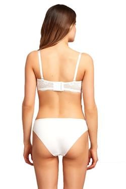 Kom Kadın Ekru Bridal Straplez Dantelli Sütyen 