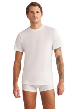 Kom Erkek Beyaz Eduardo Bisiklet Yaka 2li Tshirt
