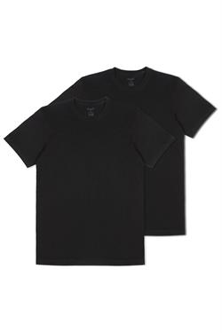 Kom Erkek Siyah Eduardo Bisiklet Yaka 2li Tshirt
