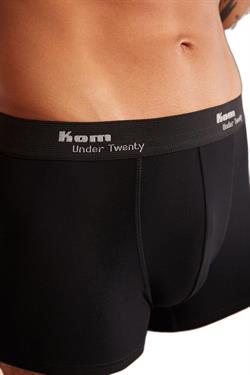 Kom Erkek Siyah Tight Pamuklu 2li Boxer
