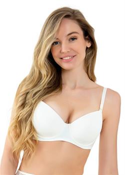 Magic Form Basic Düz Ekstra Dolgulu Destekli Sulu Beyaz Sütyen 2050