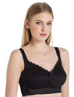 Magic Form Dantelli Balensiz Desteksiz Toparlayıcı Siyah Sütyen 1718