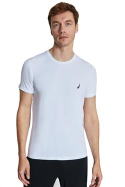 Nautica Erkek Beyaz Modal Uyku T-Shirt 
