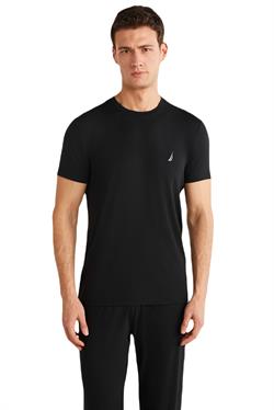 Nautica Erkek Siyah Modal Uyku T-Shirt 