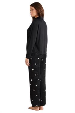 Penye Mood Kadın Siyah Pijama Takım 9714