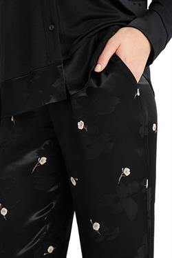 Penye Mood Kadın Siyah Pijama Takım 9714